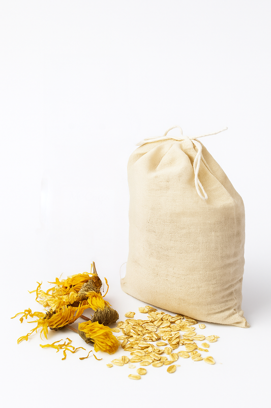 Sea Moss Healing Bath Soak – 6x4 inch 100% Natural Unbleached Cotton Reusable bags